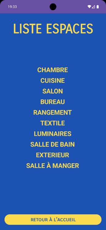 Liste Espaces